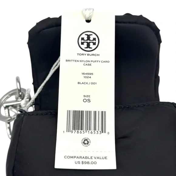 Tory Burch Britten Nylon Puffy Card Case - Picture 7 of 15
